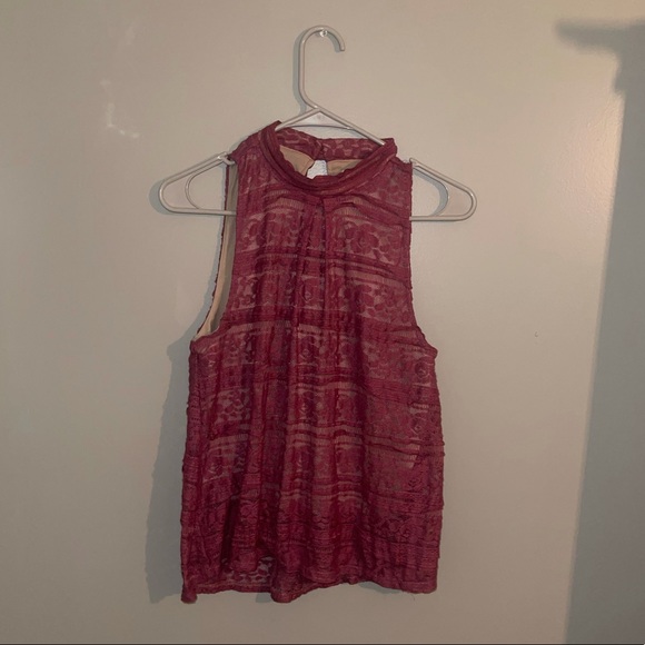 Pink Lacey Shirt - Picture 1 of 3